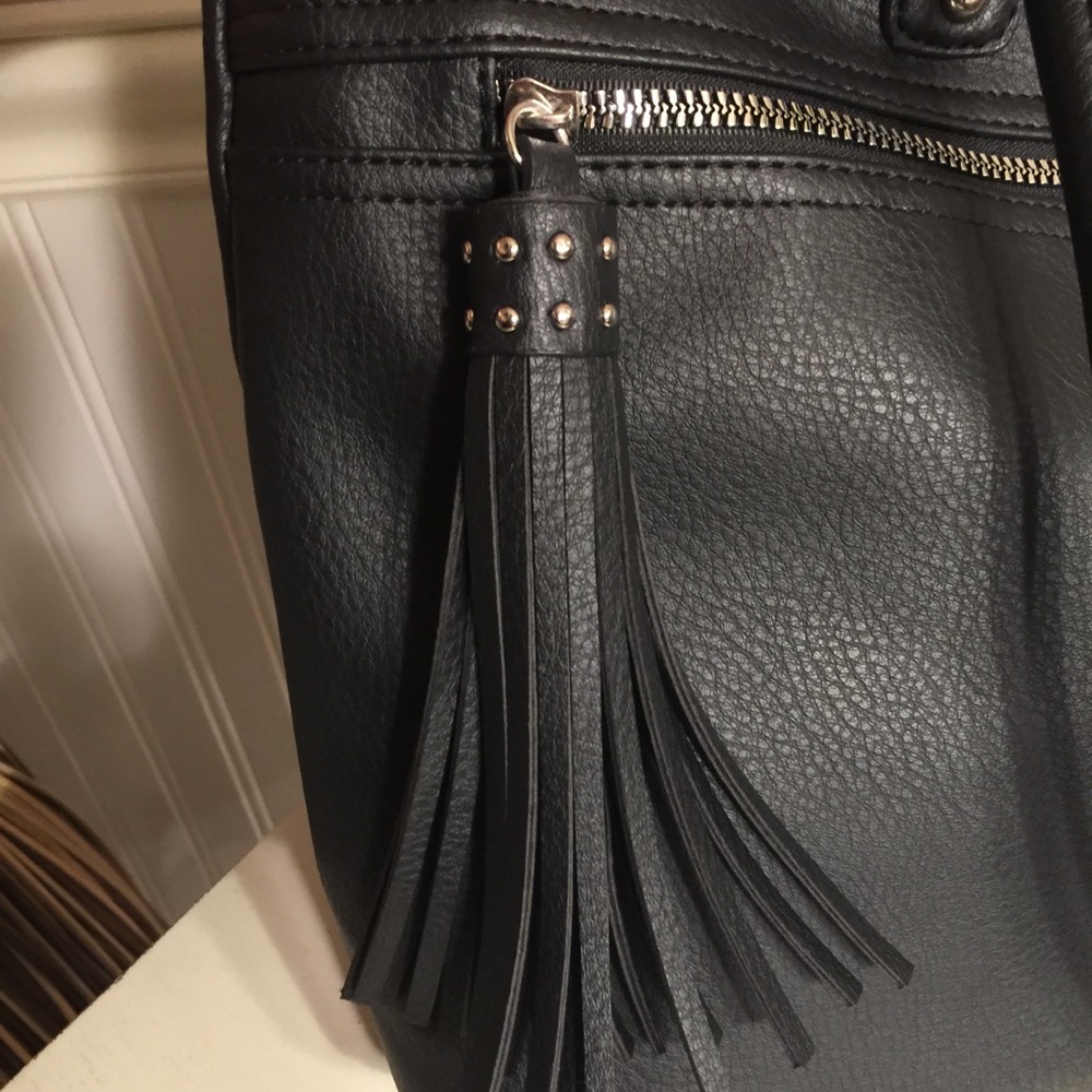 BLACK SASHA TOTE/HAND/ SHOULDER BAG - Picture 7 of 7